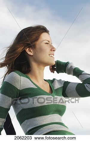 Profile Of Young Woman Outdoors, Clear Lake, Riding Mountain National Park, Manitoba, Canada View Large Photo Image Stock Image - Profile Of Young Woman Outdoors, Clear Lake, Riding Mountain National Park, Manitoba, Canada. Fotosearch