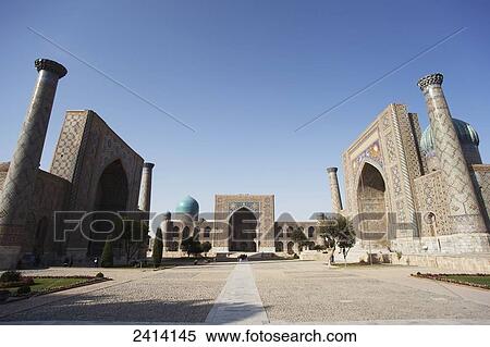 Stock Photography - Registan Square; Samarkand, Uzbekistan. Fotosearch