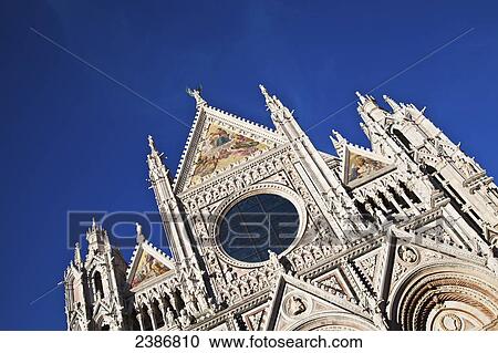 Stock Image - Siena Cathedral; Siena, Tuscany, Italy. Fotosearch