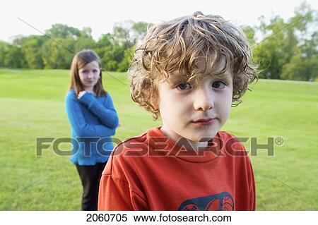 Six Year Old Brother In Foreground, 8 Year Old Sister In Background, Winnipeg, Canada View Large Photo Image Stock Photography - Six Year Old Brother In Foreground, 8 Year Old Sister In Background, Winnipeg, Canada. Fotosearch