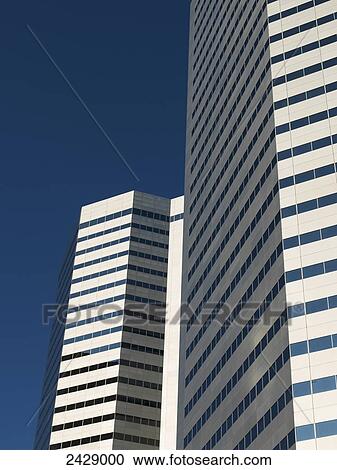 Skyscrapers against a blue sky; Montreal, Quebec, Canada View Large Photo Image Stock Image - Skyscrapers against a blue sky; Montreal, Quebec, Canada. Fotosearch