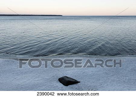 Snow and ice on the shoreline of Lake Winnipeg, Hecla-Grindstone Provincial Park; Riverton, Manitoba, Canada View Large Photo Image Stock Image - Snow and ice on the shoreline of Lake Winnipeg, Hecla-Grindstone Provincial Park; Riverton, Manitoba, Canada. Fotosearch