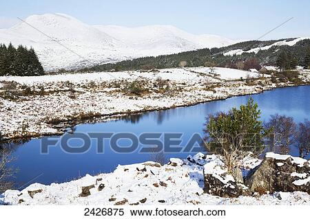 Snow in Killarney National Park in winter; County Kerry, Ireland View Large Photo Image Stock Photography - Snow in Killarney National Park in winter; County Kerry, Ireland. Fotosearch
