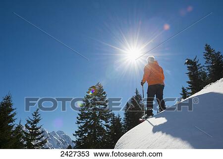 Snowshoeing in the Swiss Alps; San Bernardino, Grisons, Switzerland View Large Photo Image Stock Image - Snowshoeing in the Swiss Alps; San Bernardino, Grisons, Switzerland . Fotosearch