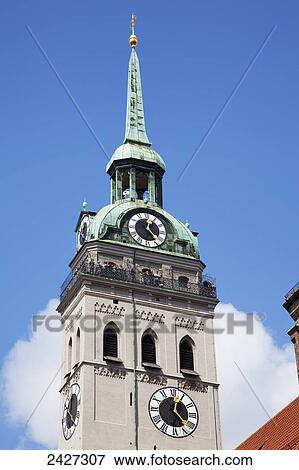 St. Peter's Church; Munich, Bayern, Germany View Large Photo Image Stock Photo - St. Peter's Church; Munich, Bayern, Germany. Fotosearch