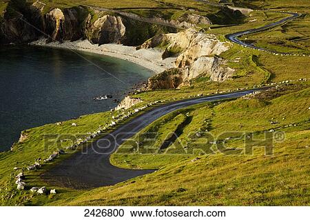 The Atlantic Drive on Achill Island; County Mayo, Ireland View Large Photo Image Stock Image - The Atlantic Drive on Achill Island; County Mayo, Ireland. Fotosearch