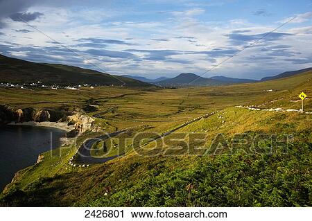 The Atlantic Drive on Achill Island; County Mayo, Ireland View Large Photo Image Stock Image - The Atlantic Drive on Achill Island; County Mayo, Ireland. Fotosearch