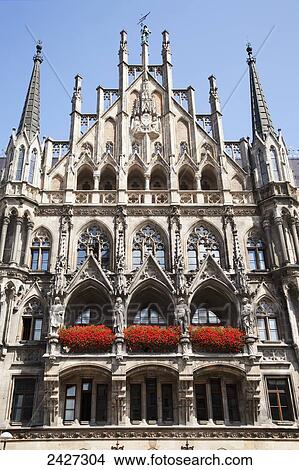 Picture - Town Hall; Munich, Bayern, Germany. Fotosearch