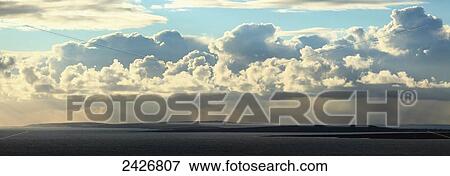 View of Aran Islands from Cliffs of Moher with a dramatic cloud formation; County Clare, Ireland View Large Photo Image Stock Photo - View of Aran Islands from Cliffs of Moher with a dramatic cloud formation; County Clare, Ireland. Fotosearch