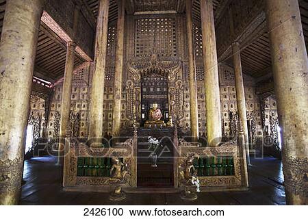 Wooden Palace; Mandalay, Burma View Large Photo Image Stock Image - Wooden Palace; Mandalay, Burma. Fotosearch