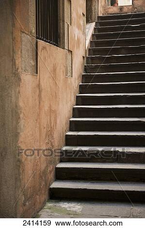Worn steps inside a building; Barcelona, Spain View Large Photo Image Stock Photo - Worn steps inside a building; Barcelona, Spain. Fotosearch