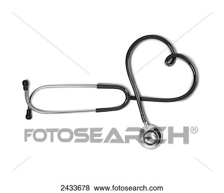 A stethoscope in the shape of a heart View Large Photo Image Stock Photo - A stethoscope in the shape of a heart. Fotosearch