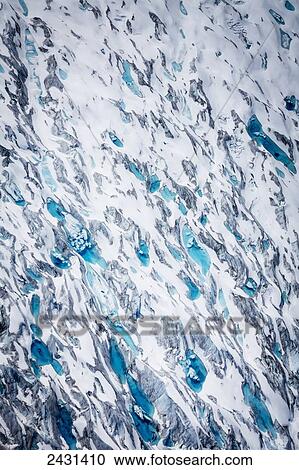 Aerial view of a glacier in the Alaska range, Interior Alaska; Alaska, United States of America View Large Photo Image Stock Image - Aerial view of a glacier in the Alaska range, Interior Alaska; Alaska, United States of America. Fotosearch