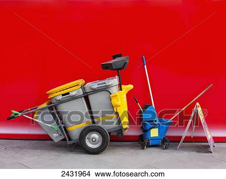 Cleaner's cart; London, England View Large Photo Image Picture - Cleaner's cart; London, England. Fotosearch