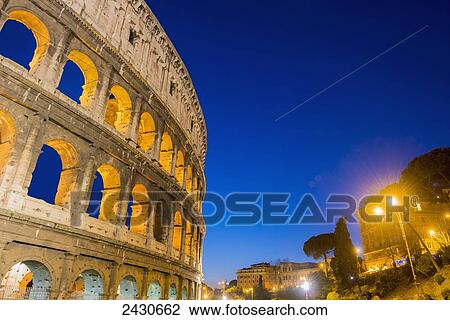 Stock Image - Colosseum; Rome, Lazio, Italy. Fotosearch