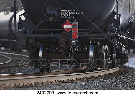 Stock Photo - End of train device attached to a tank car on the rear of a freight train; Milton, Ontario, Canada. Fotosearch
