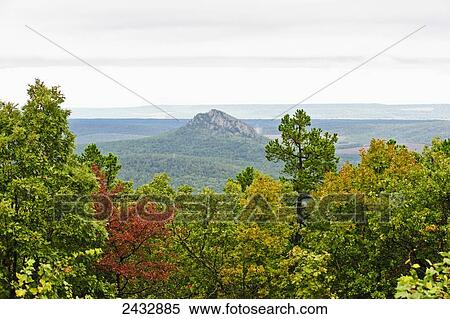 Stock Photography - Forked mountain from the South, Ouachita National Forest; Arkansas, United States of America. Fotosearch
