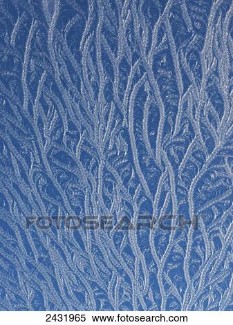 Stock Photography - Frost on window; England. Fotosearch
