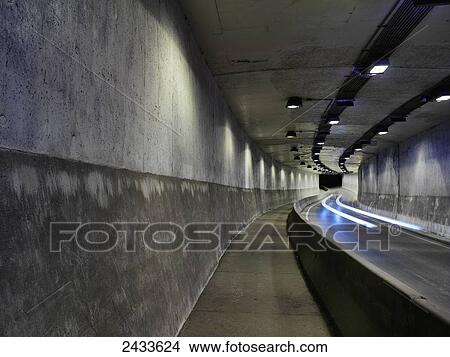 Picture - George Vanier Street tunnel from St. Antoine to St. Catherine Street; Montreal, Quebec, Canada. Fotosearch