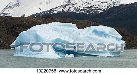 Stock Photo - Glacier in Lake Argentino, Los Glaciares National Park; Santa Cruz province, Argentina. Fotosearch