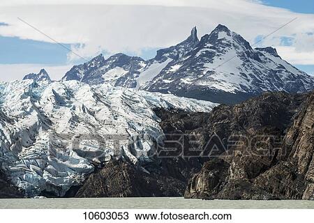 Grey Glacier and Grey Lake in Torres del Paine National Park; Torres del Paine, Magallanes and Antartica Chilena Region, Chile View Large Photo Image Stock Image - Grey Glacier and Grey Lake in Torres del Paine National Park; Torres del Paine, Magallanes and Antartica Chilena Region, Chile. Fotosearch