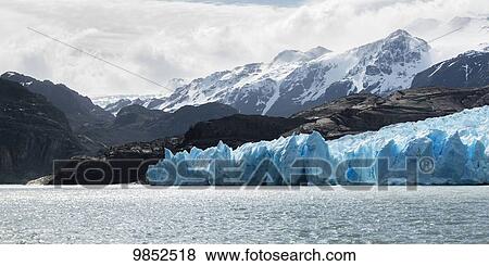 Grey Lake and Grey Glacier, Torres del Paine National Park; Torres del Paine, Magallanes and Antartica Chilena Region, Chile View Large Photo Image Stock Photo - Grey Lake and Grey Glacier, Torres del Paine National Park; Torres del Paine, Magallanes and Antartica Chilena Region, Chile. Fotosearch