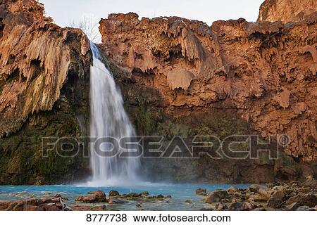 Havasu Falls, Havasupai indian reservation, Grand Canyon; Arizona, United States of America View Large Photo Image Stock Photo - Havasu Falls, Havasupai indian reservation, Grand Canyon; Arizona, United States of America. Fotosearch
