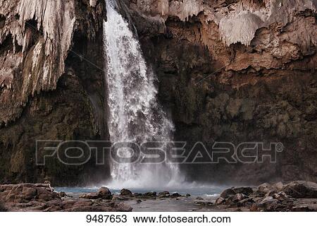 Havasu falls, Havasupai Reservation, Grand Canyon; Arizona, United States of America View Large Photo Image Stock Image - Havasu falls, Havasupai Reservation, Grand Canyon; Arizona, United States of America. Fotosearch