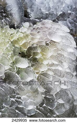 Ice forms near a waterfall; Olney, Oregon, United States of America View Large Photo Image Stock Photography - Ice forms near a waterfall; Olney, Oregon, United States of America. Fotosearch