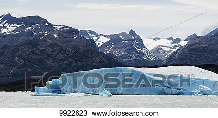Stock Image - Lake Argentino and Glacier Moreno, Los Glaciares National Park; Santa Cruz province, Argentina. Fotosearch