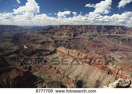 Stock Photo - Looking west from Navajo Point, Grand Canyon National Park; Arizona, United States of America. Fotosearch