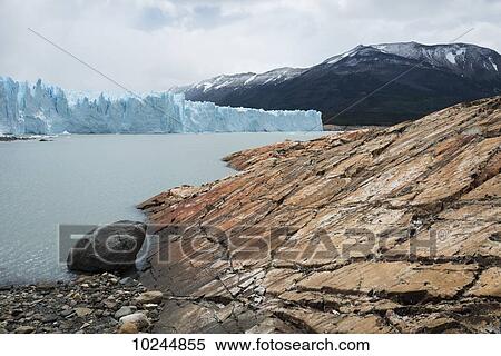 Stock Photography - Moreno Glacier and Lake Argentino, Los Glaciares National Park; Santa Cruz province, Argentina. Fotosearch