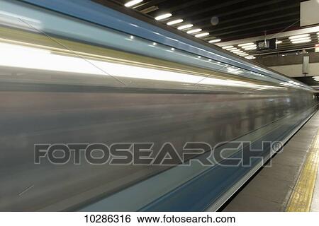 Motion blur with the speed of the subway; Santiago, Santiago Metropolitan Region, Chile View Large Photo Image Stock Photograph - Motion blur with the speed of the subway; Santiago, Santiago Metropolitan Region, Chile. Fotosearch