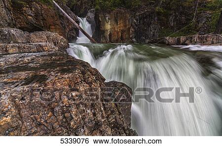 Stock Photograph - Myra Falls, Strathcona Provincial park; British Columbia, Canada. Fotosearch