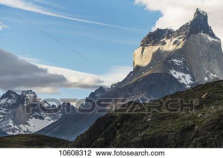 Rugged mountains of Torres del Paine National Park; Torres del Paine, Magallanes and Antartica Chilena Region, Chile View Large Photo Image Stock Image - Rugged mountains of Torres del Paine National Park; Torres del Paine, Magallanes and Antartica Chilena Region, Chile. Fotosearch