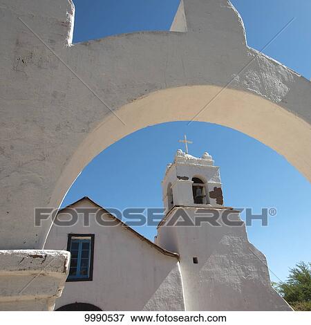 San Pedro de Atacama church with archway and cross; San Pedro de Atacama, Antofagasta Region, Chile View Large Photo Image Stock Photo - San Pedro de Atacama church with archway and cross; San Pedro de Atacama, Antofagasta Region, Chile. Fotosearch