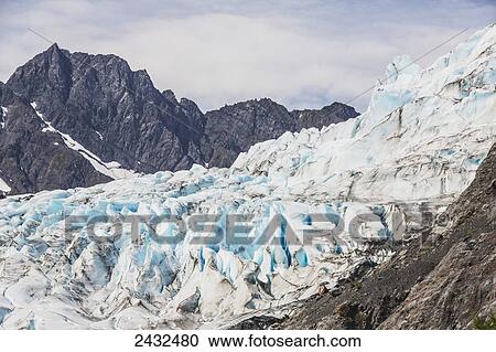 Shoup glacier in front of the Chugach mountains, Shoup Bay State Marine Park, Prince William Sound; Valdez, Alaska, United States of America View Large Photo Image Stock Image - Shoup glacier in front of the Chugach mountains, Shoup Bay State Marine Park, Prince William Sound; Valdez, Alaska, United States of America. Fotosearch