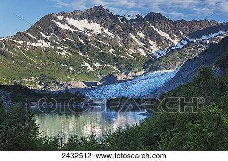 Shoup Glacier spilling over the Chugach mountains into Shoup Bay, Shoup Bay State Marine Park, Prince William Sound; Valdez, Alaska, United States of America View Large Photo Image Stock Image - Shoup Glacier spilling over the Chugach mountains into Shoup Bay, Shoup Bay State Marine Park, Prince William Sound; Valdez, Alaska, United States of America. Fotosearch