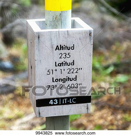 Sign of geographic coordinates, Torres del Paine National Park; Torres del Paine, Magallanes and Antartica Chilena Region, Chile View Large Photo Image Stock Photography - Sign of geographic coordinates, Torres del Paine National Park; Torres del Paine, Magallanes and Antartica Chilena Region, Chile. Fotosearch