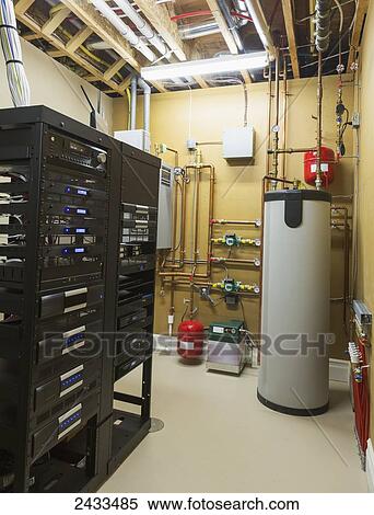 Stock Photography - SMART systems in custom built luxury estate home; Edmonton, Alberta, Canada. Fotosearch