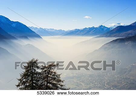 Smog in Aosta Valley and Mont Blanc; Italy View Large Photo Image Stock Photograph - Smog in Aosta Valley and Mont Blanc; Italy. Fotosearch