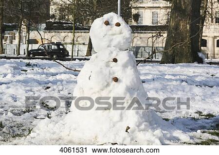 Snowman in February at St. James's Park; London, England View Large Photo Image Stock Image - Snowman in February at St. James's Park; London, England. Fotosearch