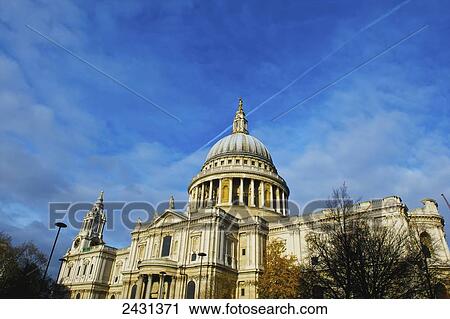 Stock Image - St. Paul's Cathedral; London, England. Fotosearch