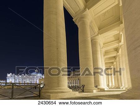 Picture - St. Peter's Square; Rome, Lazio, Italy. Fotosearch