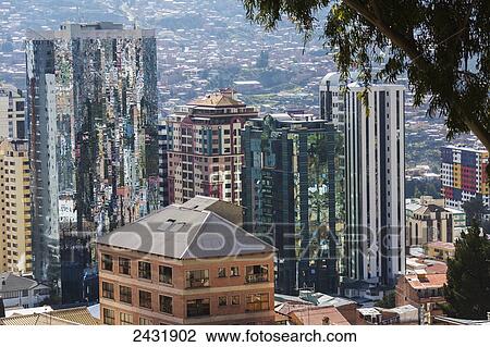 The buildings of downtown La Paz; La Paz, Bolivia View Large Photo Image Stock Image - The buildings of downtown La Paz; La Paz, Bolivia. Fotosearch
