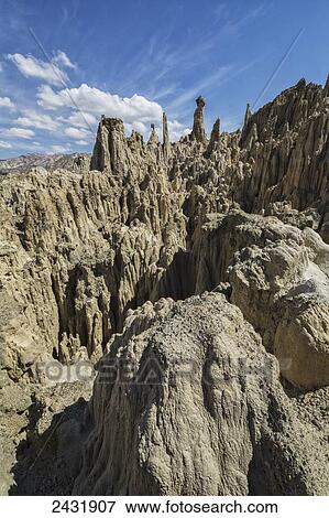 Stock Photo - Valley of the Moon; La Paz, Bolivia. Fotosearch