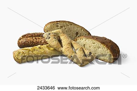 Variety of breads View Large Photo Image Stock Photograph - Variety of breads. Fotosearch