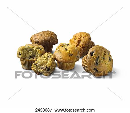 Variety of muffins View Large Photo Image Stock Photo - Variety of muffins. Fotosearch