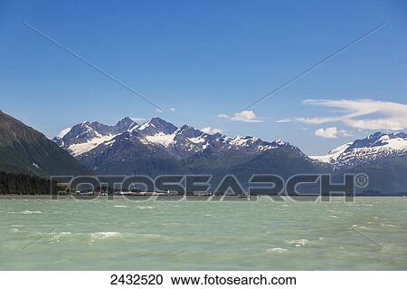 View of Valdez at the foot of the Chugach mountains, Prince William Sound; Valdez, Alaska, United States of America View Large Photo Image Stock Image - View of Valdez at the foot of the Chugach mountains, Prince William Sound; Valdez, Alaska, United States of America. Fotosearch