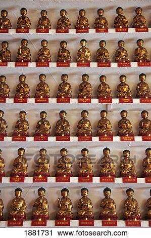 Stock Image - 10, 000 Buddhas Monastery. Fotosearch